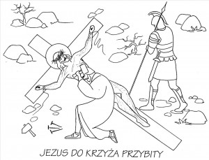 Stacja XI - Jezus do krzyZa przybity